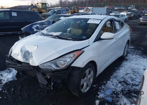 2012 Hyundai Elantra Gls из США, поврежденный, VIN 5NPDH4AE6CH082934